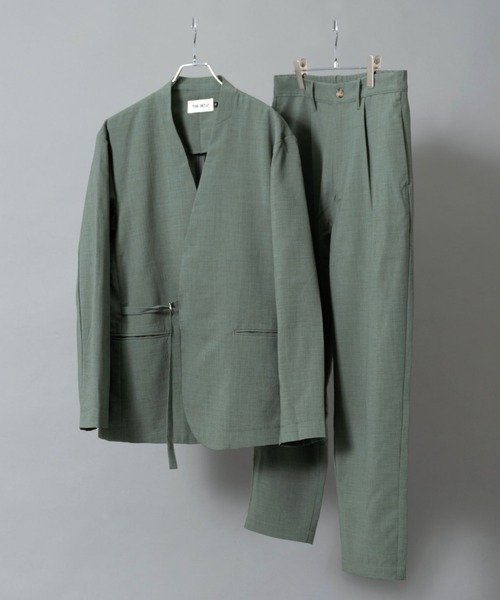 THE HITSS（ヒッツ）の「【THE HITSS】ワッシャー加工 リラックスフィット タイロッケンジャケット＆イージーワイドパンツ［セットアップ商品］（セットアップ・メンズ・グリーン/ベージュ/ブルー・XL/M/L）」の3枚目の写真