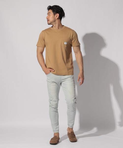 BAYFLOW（ベイフロー）の「HAVE A NICE TEE（Tシャツ/カットソー・メンズ・ホワイト/ベージュ/グリーン/チャコール・SMALL/MEDIUM/LARGE）」の5枚目の写真