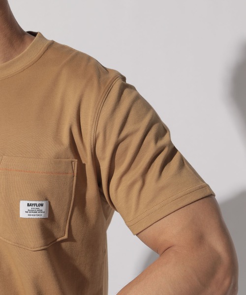 BAYFLOW（ベイフロー）の「HAVE A NICE TEE（Tシャツ/カットソー・メンズ・ホワイト/ベージュ/グリーン/チャコール・SMALL/MEDIUM/LARGE）」の6枚目の写真