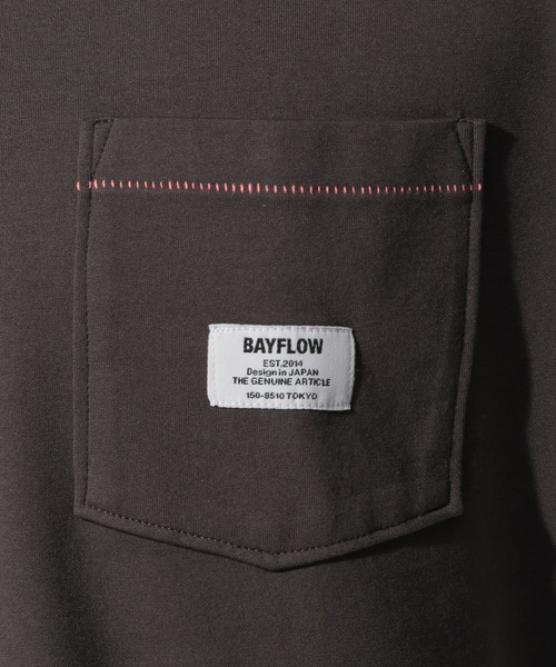 BAYFLOW（ベイフロー）の「HAVE A NICE TEE（Tシャツ/カットソー・メンズ・ホワイト/ベージュ/グリーン/チャコール・SMALL/MEDIUM/LARGE）」の11枚目の写真