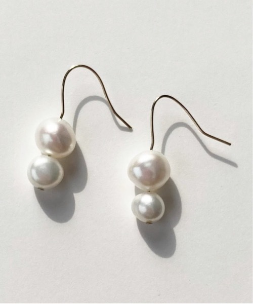 ISS（イズ）の「ISS: OYAKO 淡水パールピアス（ピアス（両耳用）・レディース・ゴールド・FREE）」の10枚目の写真