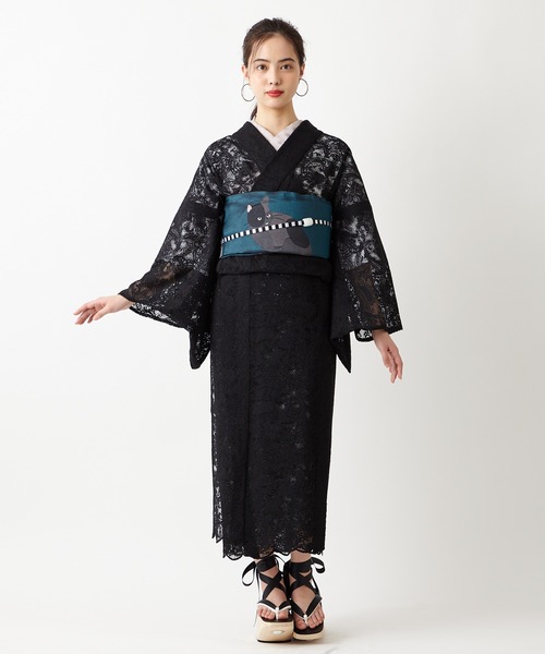 ふりふ(フリフ)の「すからペイズリー着物(着物・レディース・ブラック・FREE)」の17枚目の写真