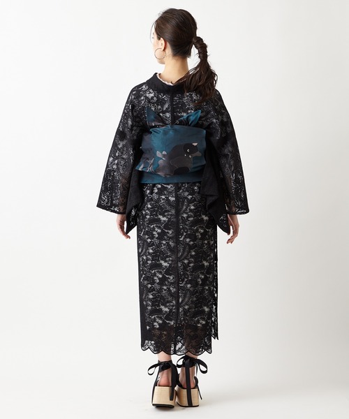 ふりふ(フリフ)の「すからペイズリー着物(着物・レディース・ブラック・FREE)」の5枚目の写真
