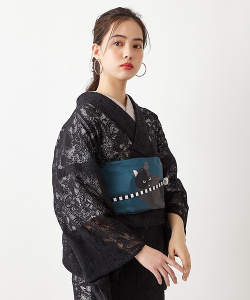 ふりふ(フリフ)の「すからペイズリー着物(着物・レディース・ブラック・FREE)」の3枚目の写真