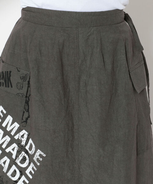 ONE MADE（ワンメイド）の「ONE MADE（ワンメイド）別注カーゴスカート（スカート・レディース・カーキ・FREE）」の11枚目の写真