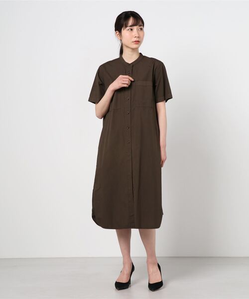 MHL. 20SS GARMENT DYE BASIC POPLIN ワンピース MHL.(エムエイチエル)の「GARMENT DYE BASIC POPLIN