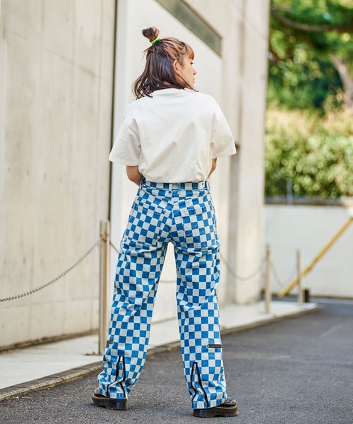 X-girl（エックスガール）の「NEW AGE FACE S/S TEE（Tシャツ/カットソー・レディース・ホワイト/ベージュ/ブラック/レッド・M/S/XL/L）」の9枚目の写真