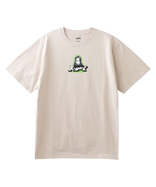 X-girl（エックスガール）の「NEW AGE FACE S/S TEE（Tシャツ/カットソー・レディース・ホワイト/ベージュ/ブラック/レッド・M/S/XL/L）」の17枚目の写真