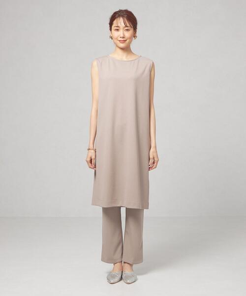 ＜closet story＞ノースリーブチュニック&パンツ セットアップ -ウォッシャブル