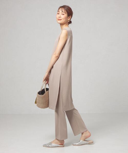 ＜closet story＞ノースリーブチュニック&パンツ セットアップ -ウォッシャブル