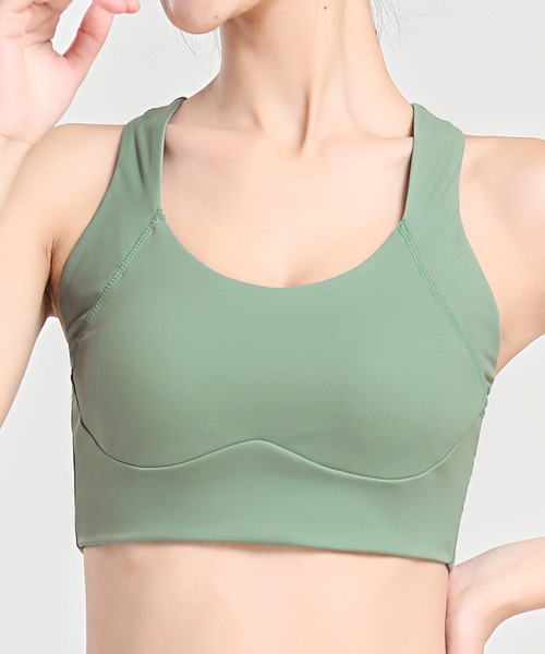 DAY CLOSET（デイ クローゼット）の「レディース 速乾フィットネスヨガブラトップ（スポーツブラ・レディース・グレー/ワイン/ブラック/ミント・M/L/S/LL）」の4枚目の写真