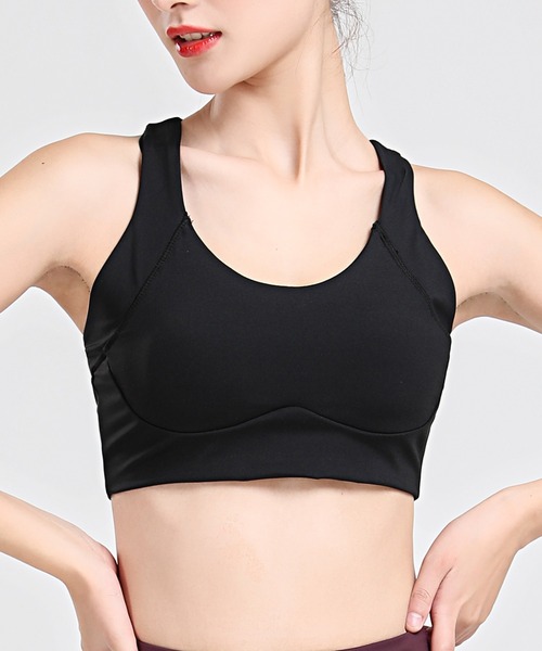 DAY CLOSET（デイ クローゼット）の「レディース 速乾フィットネスヨガブラトップ（スポーツブラ・レディース・グレー/ワイン/ブラック/ミント・M/L/S/LL）」の5枚目の写真