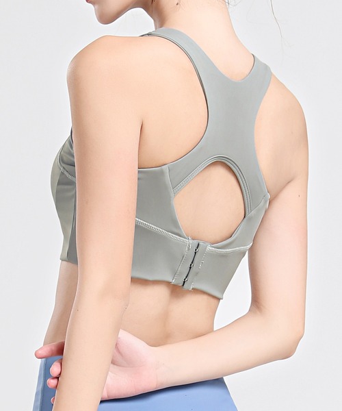 DAY CLOSET（デイ クローゼット）の「レディース 速乾フィットネスヨガブラトップ（スポーツブラ・レディース・グレー/ワイン/ブラック/ミント・M/L/S/LL）」の9枚目の写真