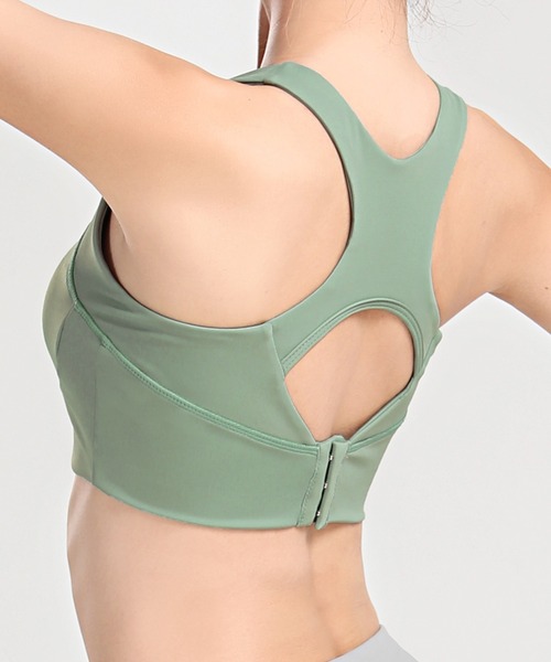 DAY CLOSET（デイ クローゼット）の「レディース 速乾フィットネスヨガブラトップ（スポーツブラ・レディース・グレー/ワイン/ブラック/ミント・M/L/S/LL）」の13枚目の写真