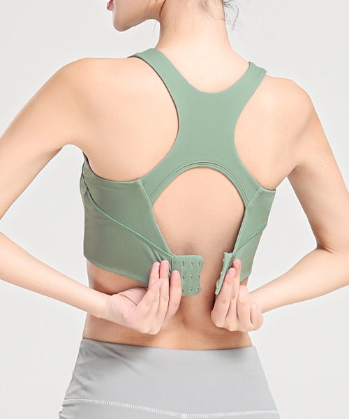 DAY CLOSET（デイ クローゼット）の「レディース 速乾フィットネスヨガブラトップ（スポーツブラ・レディース・グレー/ワイン/ブラック/ミント・M/L/S/LL）」の14枚目の写真