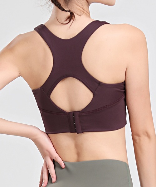 DAY CLOSET（デイ クローゼット）の「レディース 速乾フィットネスヨガブラトップ（スポーツブラ・レディース・グレー/ワイン/ブラック/ミント・M/L/S/LL）」の17枚目の写真