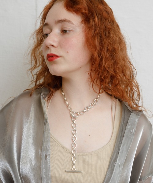 Bonjour Girl（ボンジュールガール）の「AZUKI マルチWAYチェーンチョーカーネックレス（ネックレス・レディース・シルバー・FREE）」の2枚目の写真