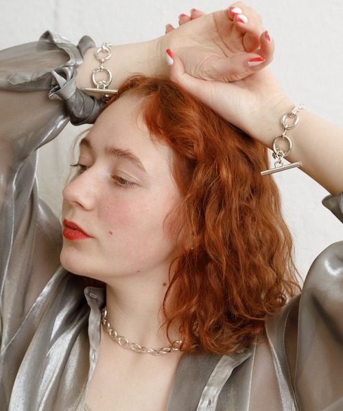 Bonjour Girl（ボンジュールガール）の「AZUKI マルチWAYチェーンチョーカーネックレス（ネックレス・レディース・シルバー・FREE）」の6枚目の写真