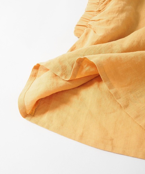 Crisp（クリスプ）の「ホイップスリーブリネンブラウス（シャツ/ブラウス・レディース・グレー/アイボリー/マスタード・FREE）」の8枚目の写真