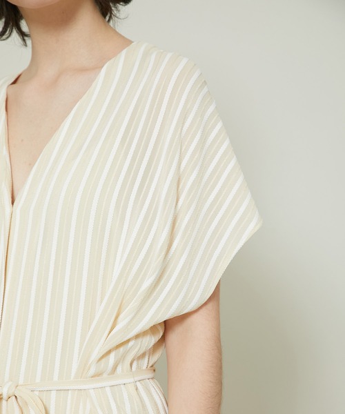 RITO(リト)の「【RITO(リト)】ストライプジャガードワンピース(ワンピース・レディース・ブラウン/ベージュ・36)」の17枚目の写真