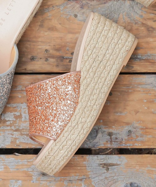 KOBE LETTUCE（コウベレタス）の「ジュートサボサンダル（サンダル・レディース・その他/ベージュ系その他/ピンク系その他/ブラック系その他/シルバー系その他・LL/M/L/S）」の3枚目の写真