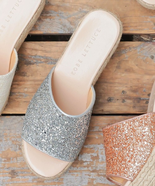 KOBE LETTUCE（コウベレタス）の「ジュートサボサンダル（サンダル・レディース・その他/ベージュ系その他/ピンク系その他/ブラック系その他/シルバー系その他・LL/M/L/S）」の4枚目の写真