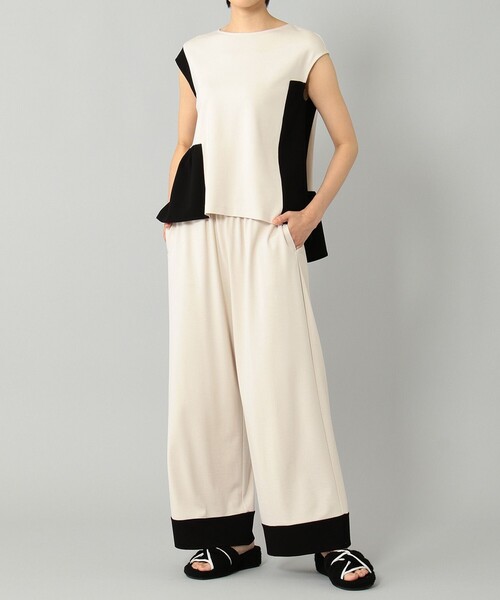 GRACE CONTINENTAL(グレースコンチネンタル)の「【LIFE STYLE WEAR】バイカラーパンツ(その他パンツ・レディース・ベージュ/グレー・36)」の13枚目の写真