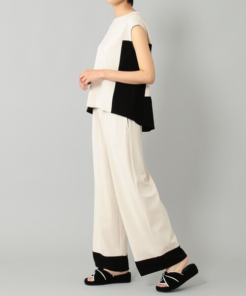 GRACE CONTINENTAL(グレースコンチネンタル)の「【LIFE STYLE WEAR】バイカラーパンツ(その他パンツ・レディース・ベージュ/グレー・36)」の14枚目の写真