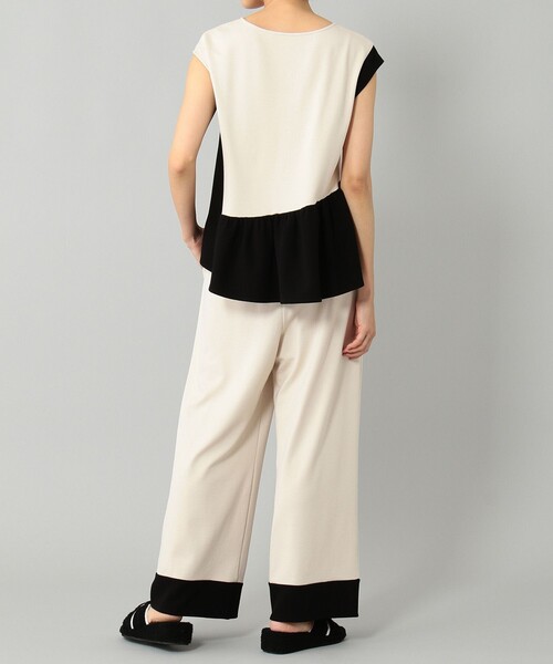 GRACE CONTINENTAL(グレースコンチネンタル)の「【LIFE STYLE WEAR】バイカラーパンツ(その他パンツ・レディース・ベージュ/グレー・36)」の15枚目の写真