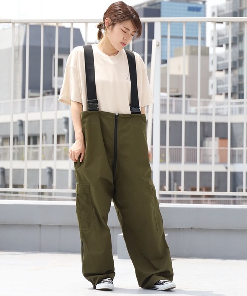 elur オーバーオール　カーキ オーバーオール ロングポケット M・L・XL 3サイズ : e-monoplus