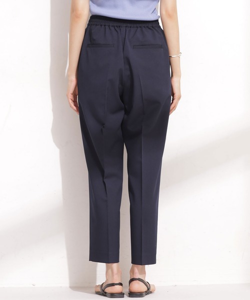 NANO universe(ナノユニバース)の「ストレッチツイル ピンタックイージーパンツ(その他パンツ・レディース・ダークネイビー/グレー系その他4/イエロー/ライトブルー・36/38)」の8枚目の写真