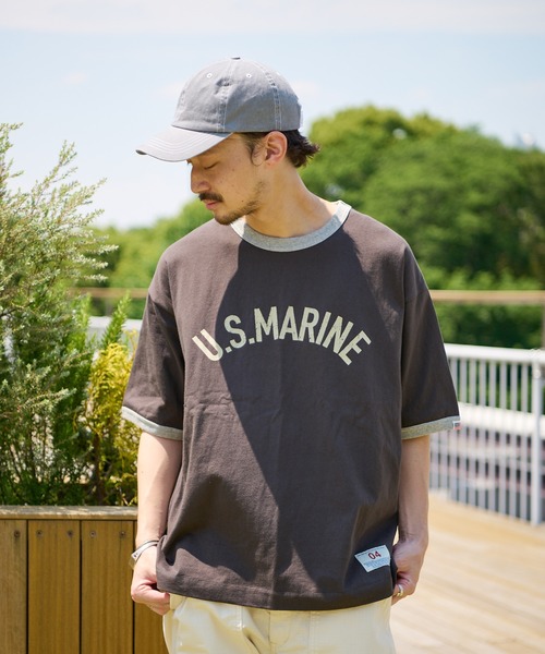 CIAOPANIC TYPY（チャオパニックティピー）の「USAコットンリンガーフロッキープリントTEE（Tシャツ/カットソー・メンズ・ホワイト系その他/イエロー/チャコールグレー・X-LARGE/MEDIUM/LARGE/SMALL）」の10枚目の写真