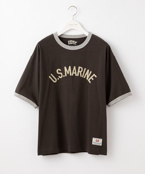 CIAOPANIC TYPY（チャオパニックティピー）の「USAコットンリンガーフロッキープリントTEE（Tシャツ/カットソー・メンズ・ホワイト系その他/イエロー/チャコールグレー・X-LARGE/MEDIUM/LARGE/SMALL）」の9枚目の写真