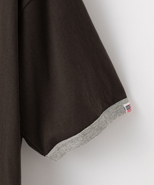 CIAOPANIC TYPY（チャオパニックティピー）の「USAコットンリンガーフロッキープリントTEE（Tシャツ/カットソー・メンズ・ホワイト系その他/イエロー/チャコールグレー・X-LARGE/MEDIUM/LARGE/SMALL）」の13枚目の写真