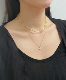 CEMONEMO | コイン パール3連ネックレス / ネックレス 2セット(ネックレス)