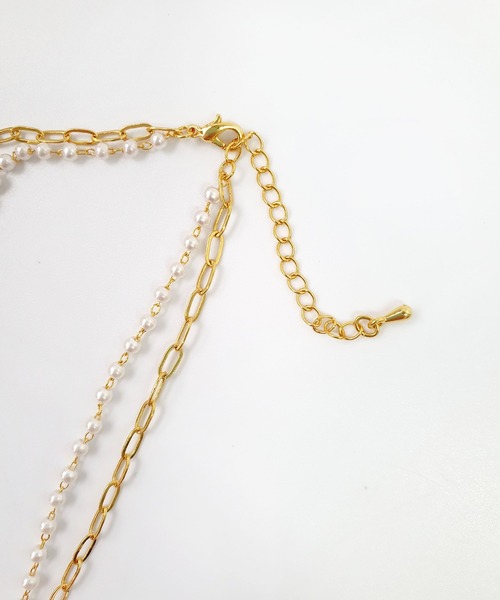 CEMONEMO（セモネモ）の「コイン パール3連ネックレス / ネックレス 2セット（ネックレス・レディース・ゴールド/シルバー・FREE）」の4枚目の写真