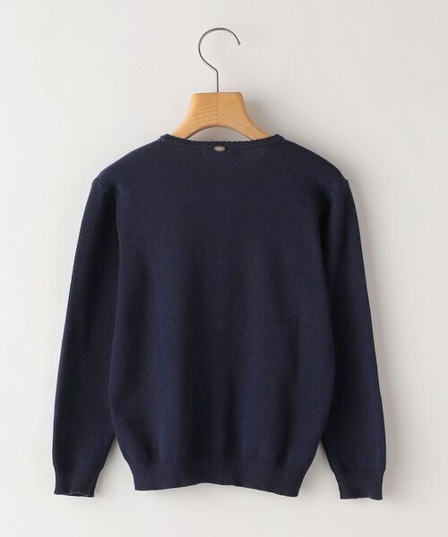 SHIPS(シップス)の「SHIPS KIDS:無地×リバティ カーディガン(ネイビー)(100~130cm)(カーディガン/ボレロ・キッズ・ネイビー・100/110/120/130)」の2枚目の写真