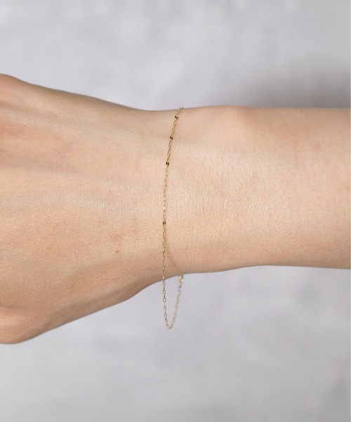 ISOLATION（アイソレーション）の「【ISOLATION / アイソレーション】K10YG Petal Chain Bracelet / ペタルチェーンブレスレット（ブレスレット・レディース・ゴールド・17cm）」の7枚目の写真