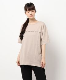 MATCH&more | メッセージプリントオーバーサイズ半袖Ｔシャツ(Tシャツ/カットソー)
