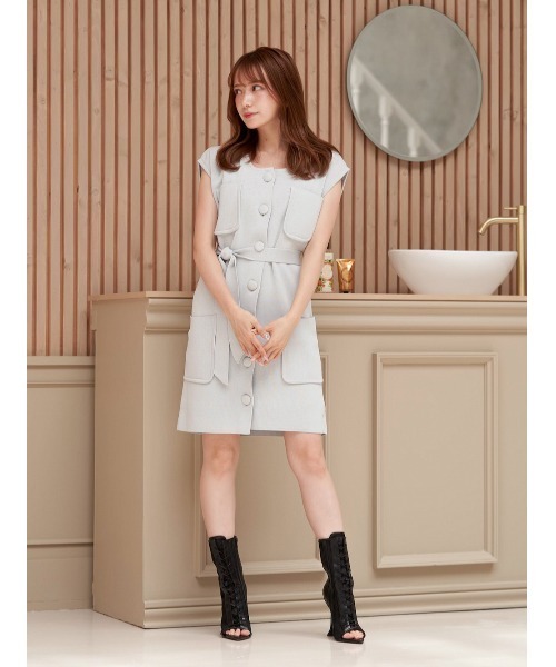 Darich（ダーリッチ）の「ノースリニットワンピース（ワンピース