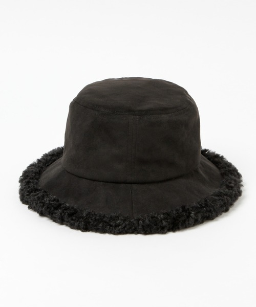 mysty woman（ミスティウーマン）の「ボアスエードバケットハット 219804（ハット・レディース・ブラック/ベージュ・FREE）」の11枚目の写真