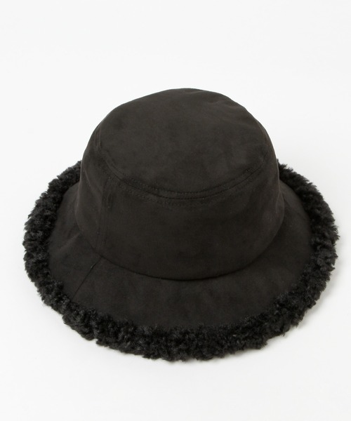 mysty woman（ミスティウーマン）の「ボアスエードバケットハット 219804（ハット・レディース・ブラック/ベージュ・FREE）」の15枚目の写真