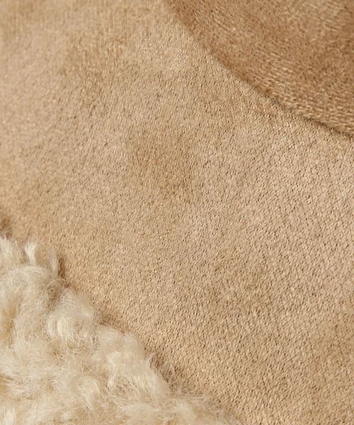 mysty woman（ミスティウーマン）の「ボアスエードバケットハット 219804（ハット・レディース・ブラック/ベージュ・FREE）」の8枚目の写真