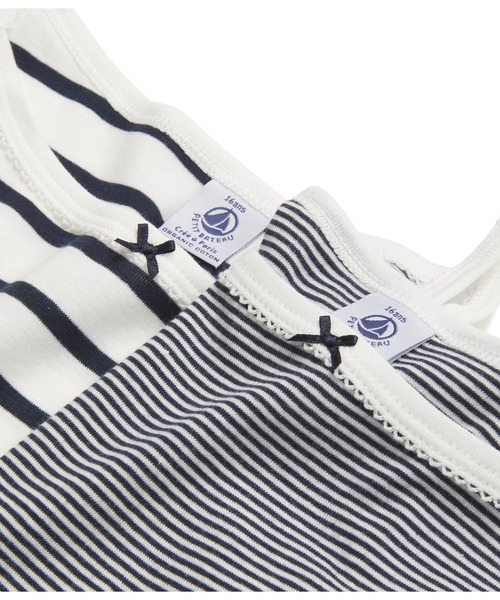 PETIT BATEAU（プチバトー）の「(レディース) マリニエール＆ミラレキャミソール２枚組（キャミソール・レディース・その他・MEDIUM/LARGE/SMALL）」の4枚目の写真