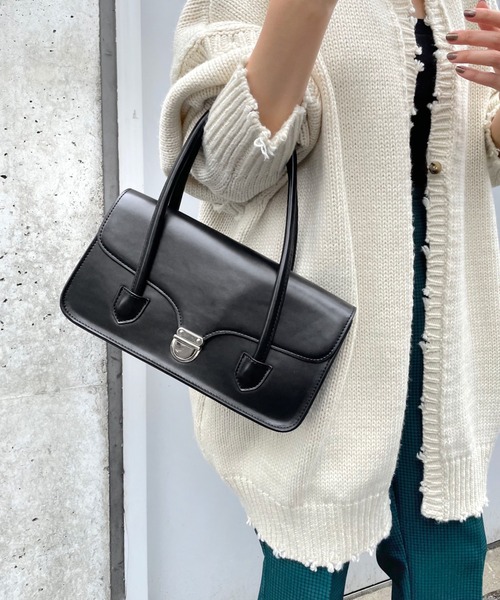 WHO'S WHO gallery（フーズフーギャラリー）の「レディークラスプバッグ（ハンドバッグ・レディース・ブラック/ブラウン/グリーン・FREE）」の2枚目の写真