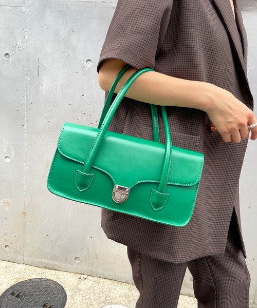 WHO'S WHO gallery（フーズフーギャラリー）の「レディークラスプバッグ（ハンドバッグ・レディース・ブラック/ブラウン/グリーン・FREE）」の16枚目の写真