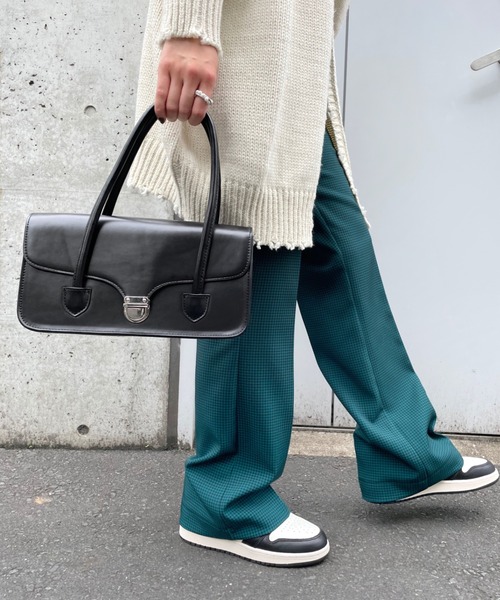 WHO'S WHO gallery（フーズフーギャラリー）の「レディークラスプバッグ（ハンドバッグ・レディース・ブラック/ブラウン/グリーン・FREE）」の22枚目の写真