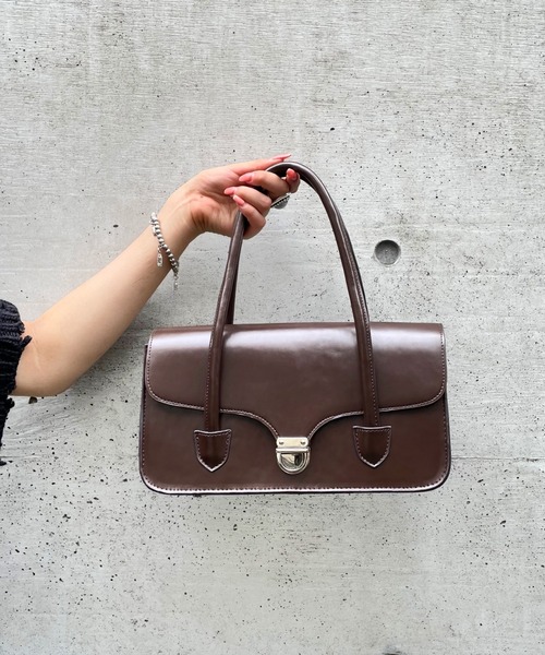 WHO'S WHO gallery（フーズフーギャラリー）の「レディークラスプバッグ（ハンドバッグ・レディース・ブラック/ブラウン/グリーン・FREE）」の17枚目の写真