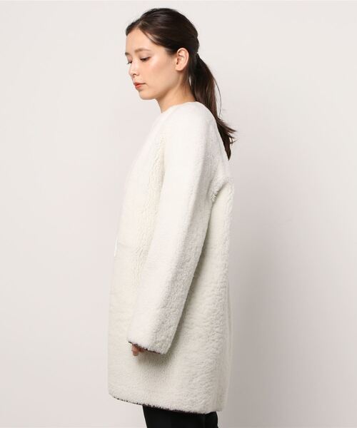 SHIPS（シップス）の「ADOH:No color mouton harf（その他アウター・レディース・オフホワイト・ONE SIZE）」の3枚目の写真