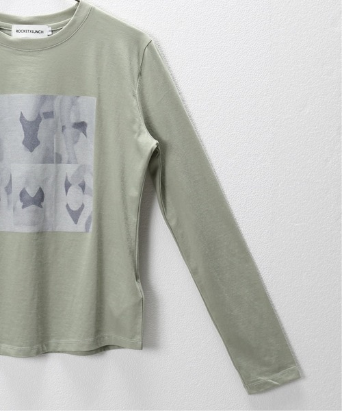 ROCKET x LUNCH(ロケットアンドランチ)の「【ROCKET * LUNCH/ロケット ランチ】R BIKINI GRAPHIC T-SHIRT(Tシャツ/カットソー・レディース・カーキ・SMALL)」の11枚目の写真